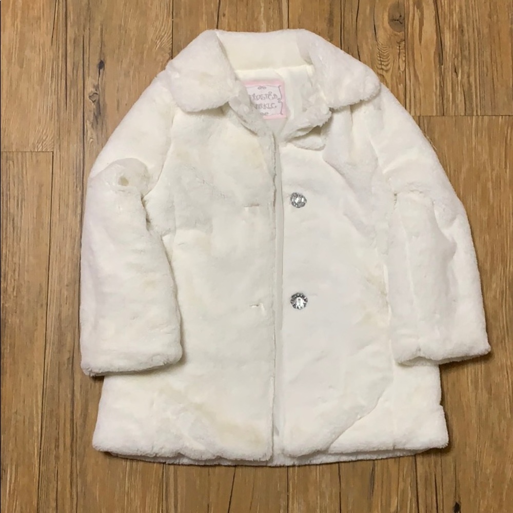 Furry white coat